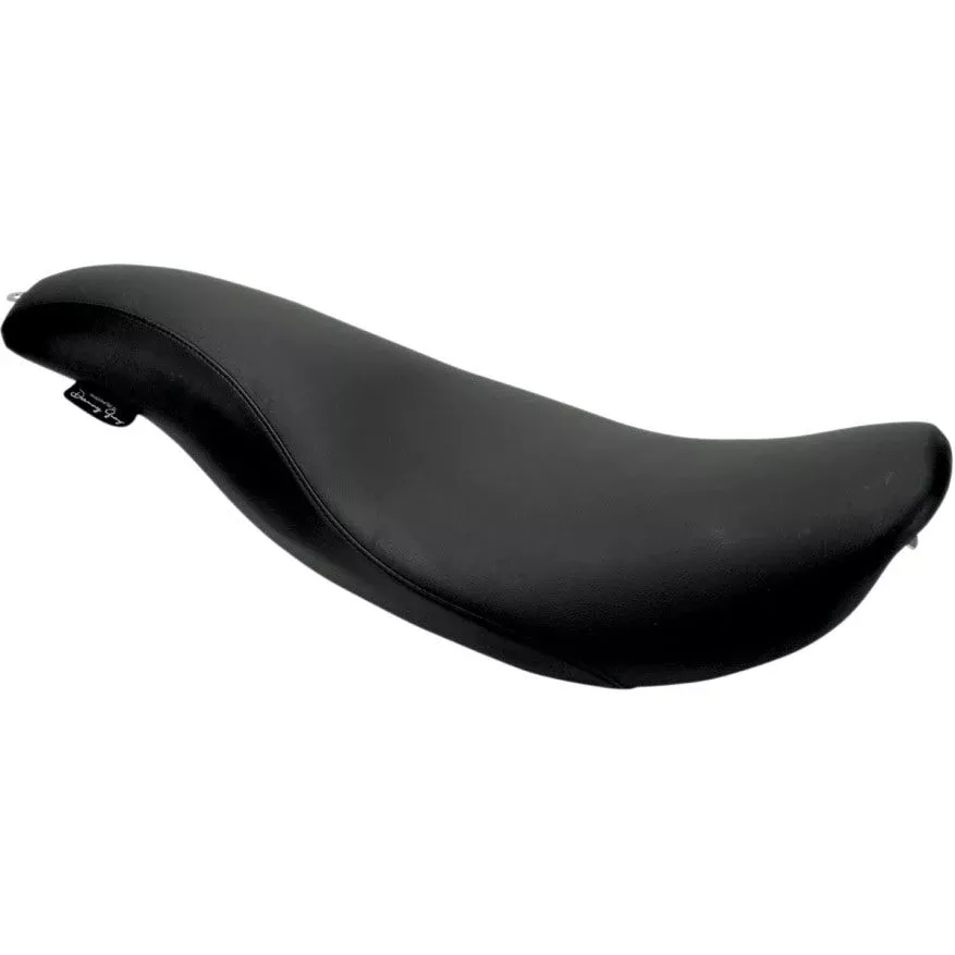 Danny Gray Short Hop 2-Up Plain Smooth Low Profile Seat Harley Touring 08-UP