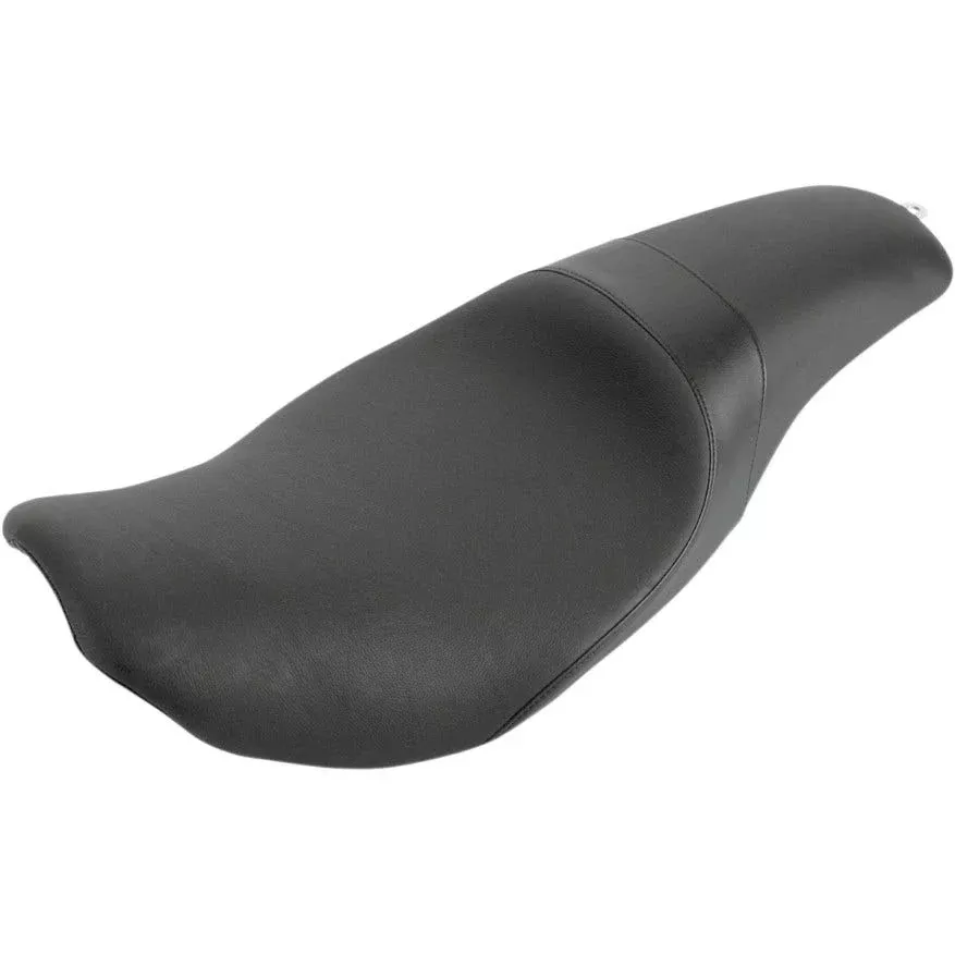 Danny Gray Short Hop 2-Up XL Plain Smooth Low Profile Seat Harley Touring 08-23