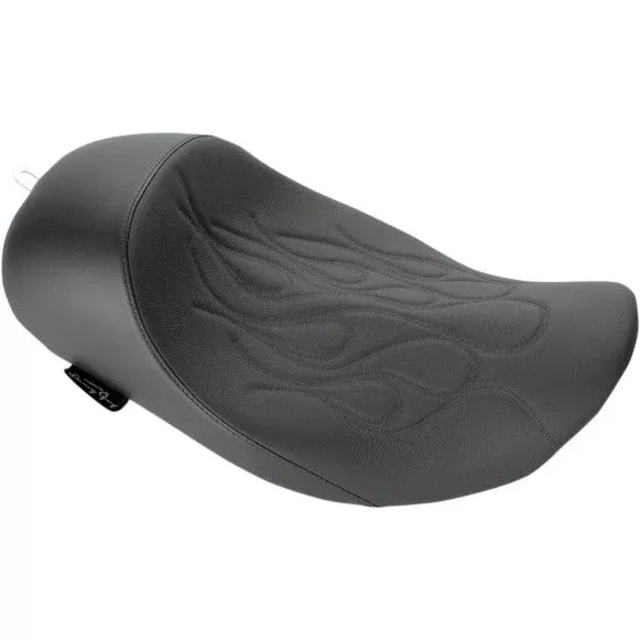 Danny Gray Speed Cradle Flame Stitch Solo Seat for 08-up Harley Touring