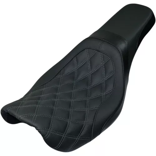 Danny Gray Weekday 2-Up Seat for 2006-2017 Harley Dyna - Double Diamond