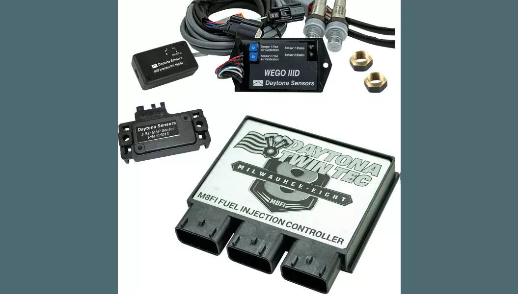 Daytona Twin Tec Fuel Injection Electronic Control Module Kit 3 BAR Manifold Absolute Sensor for '18-20 Harley Davidson Softail Models with Trask Tornado Turbo Kit
