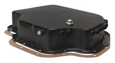 Derale Cooling 14201 Transmission Cooling Pan for GM Turbo 400 - Black