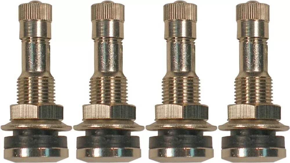 Dill VS-902CR 1-1/4" Nickle Plated Brass Bolt In Valve Stem .453/.625 Pack of 4