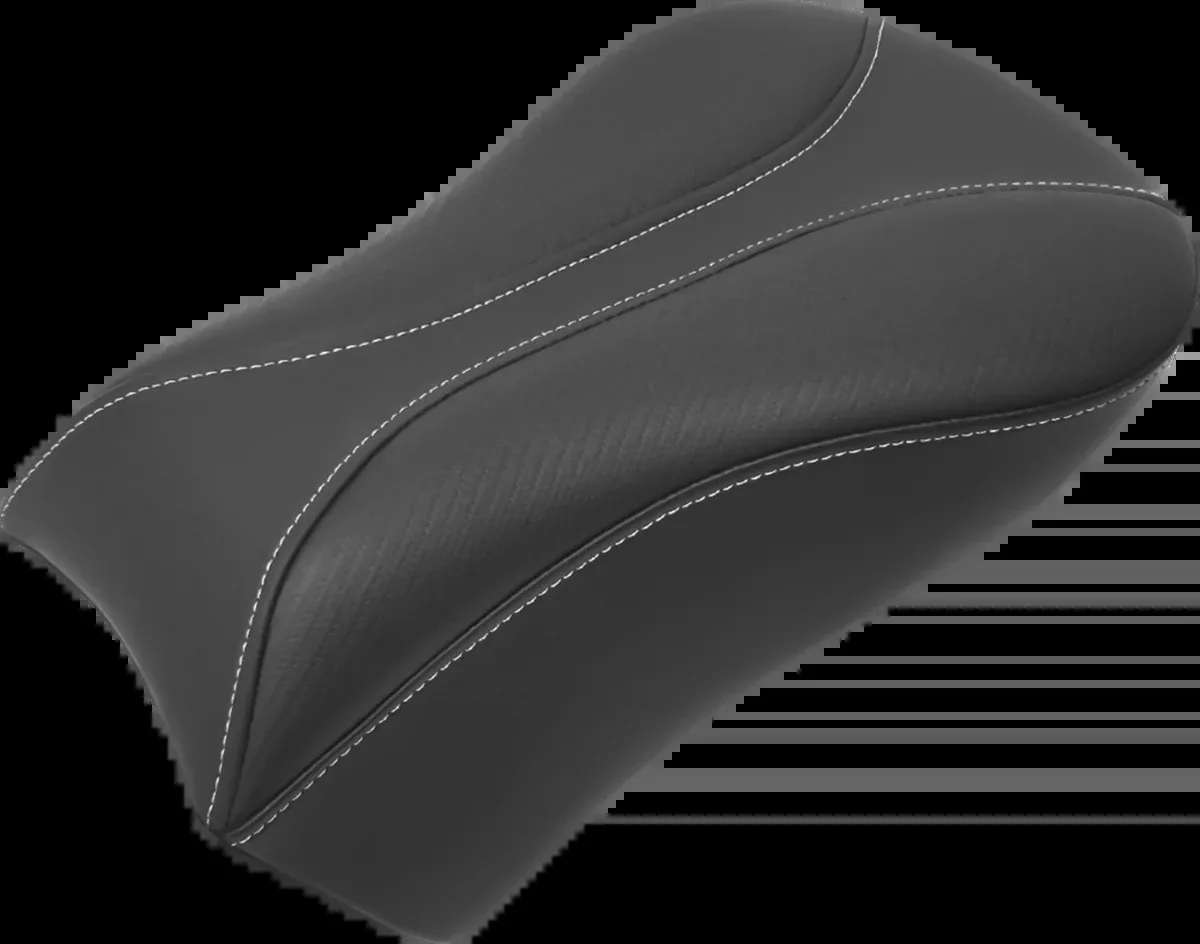 Dominator Pillion Pad - Standard Reach - Black w/ Gray Stitching