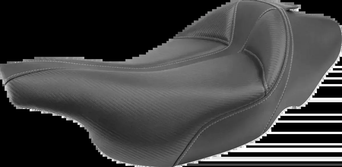 Dominator Solo Seat - w/o Backrest - Black w/ Gray Stitching - FLHT/FLTR '97-'07