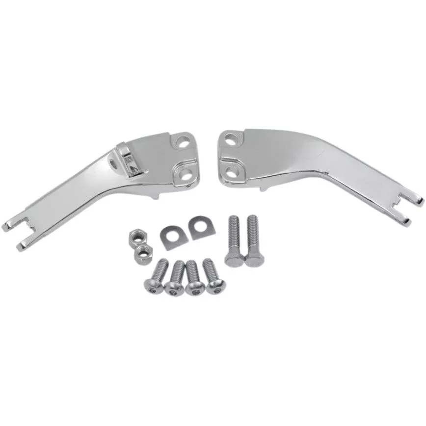 Drag Rear Passenger Footpeg Mounts Chrome Harley Dyna Glide FXD 06-17 49249-06