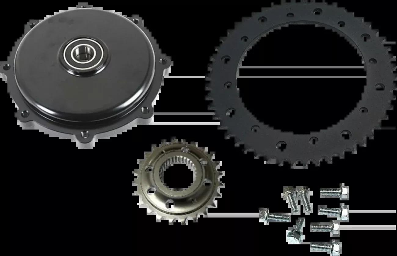 Drag Specialties 530 Black Chain Conversion Kit for 2017-2026 Harley Touring