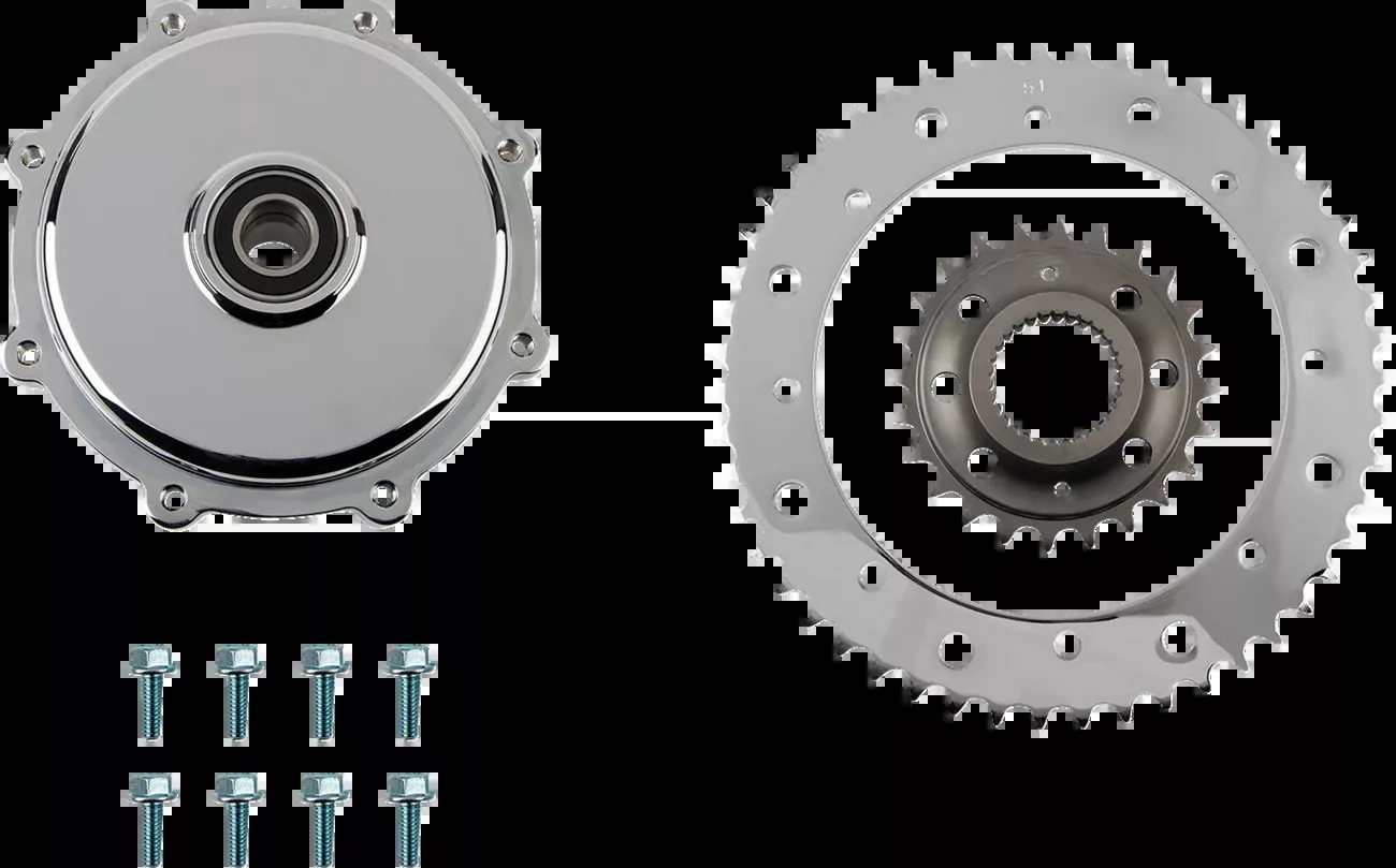 Drag Specialties 530 Chain Conversion Kit for 2017-2026 Harley Touring FLHR FLHT