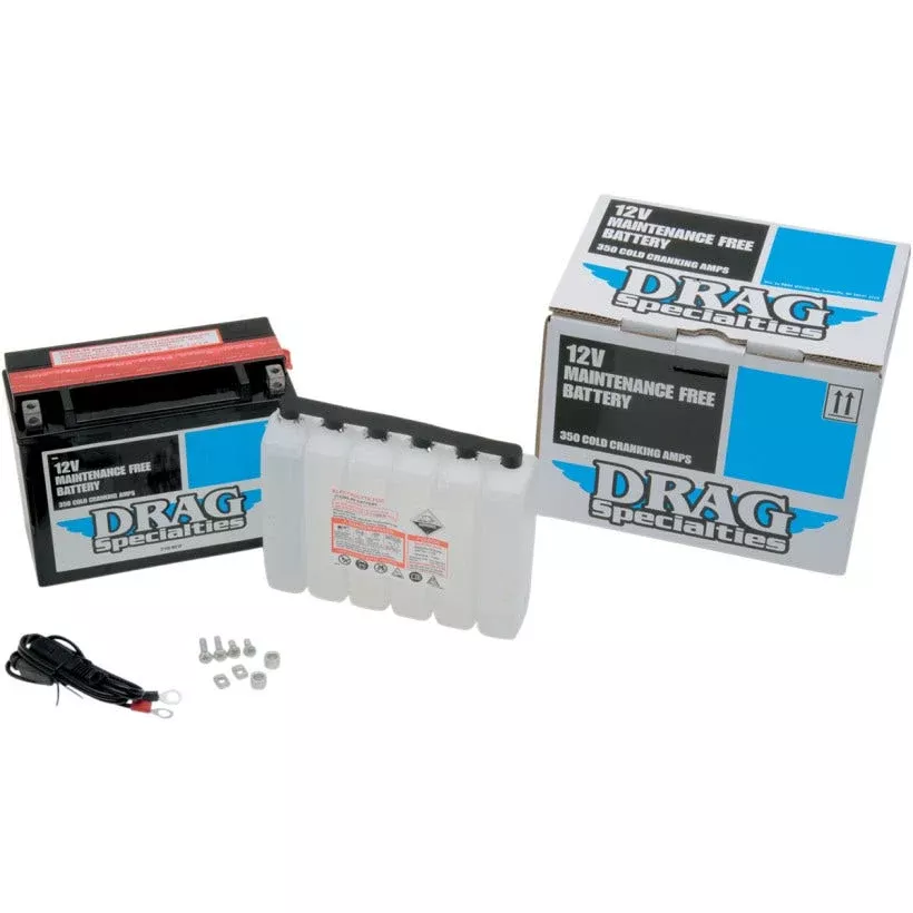 Drag Specialties AGM Battery for Harley 80-96 Touring FLH FLT Models