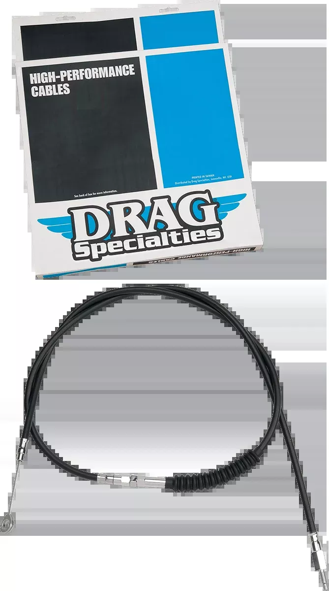 Drag Specialties Black Braided High Efficiency Clutch Cable 07 FLH/T Models