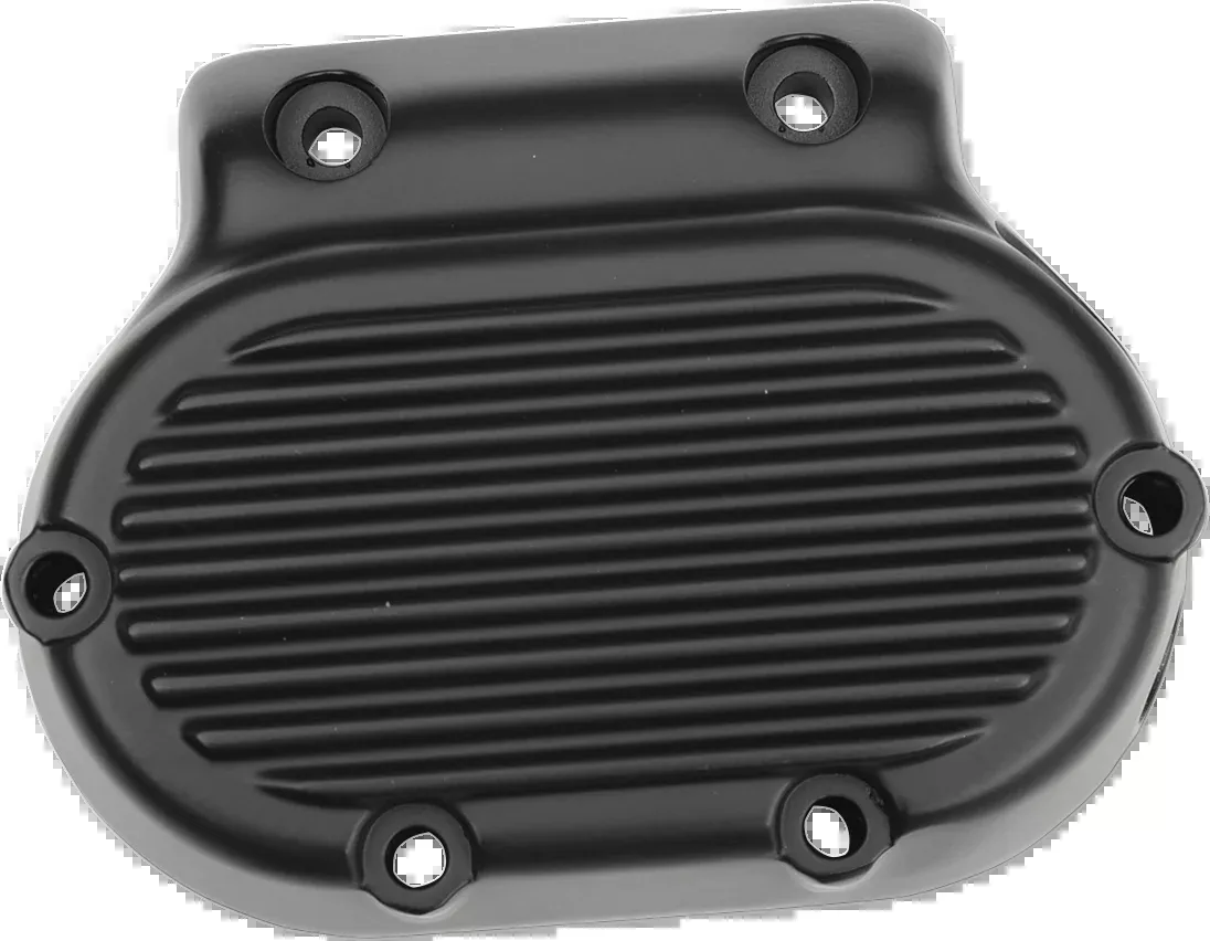 Drag Specialties Black Finned Transmission End Cover 1987-2006 Harley Davidson