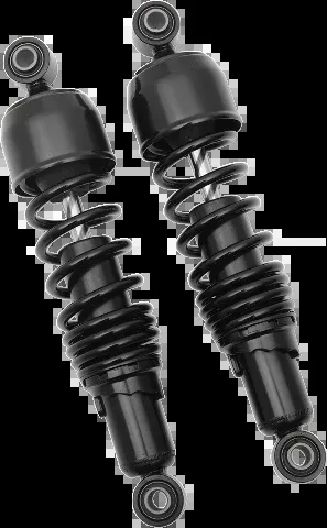 Drag Specialties Black Standard 12" Rear Shocks 1991-2017 Harley Dyna Models