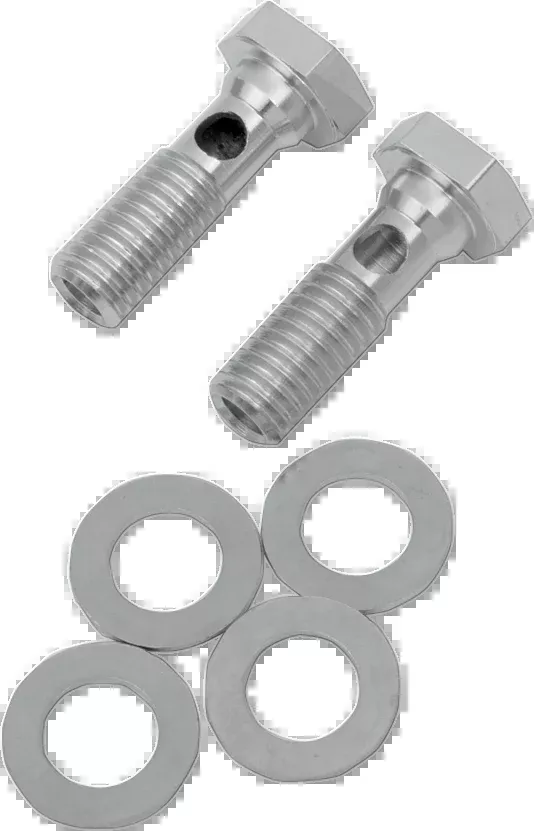 Drag Specialties Chrome EVO Breather Bolts 1993-1999 Harley Davidson Models