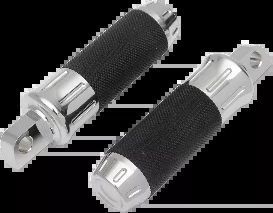 Drag Specialties Chrome Motorcycle Male Mount Foot Peg Set for Harley Davidson