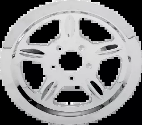 Drag Specialties Chrome Rear Pulley Cover Insert 04-22 Harley Davidson Sportster
