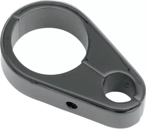 Drag Specialties Die-Cast Clutch Cable Clamp Black 1-1/4" Harley-Davidson