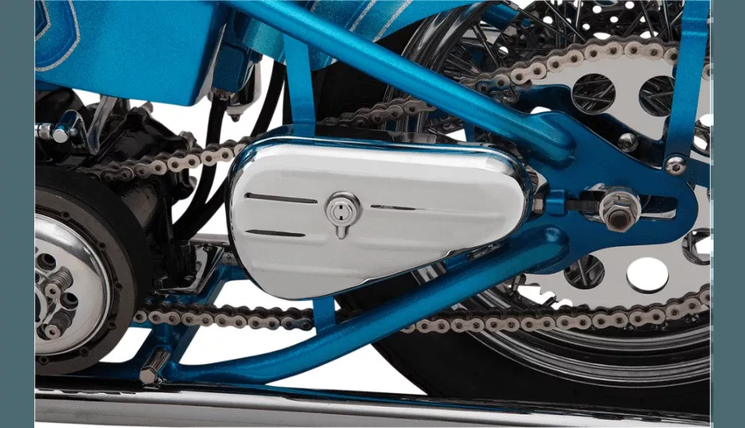 Drag Specialties Left Teardrop Toolbox - Chrome