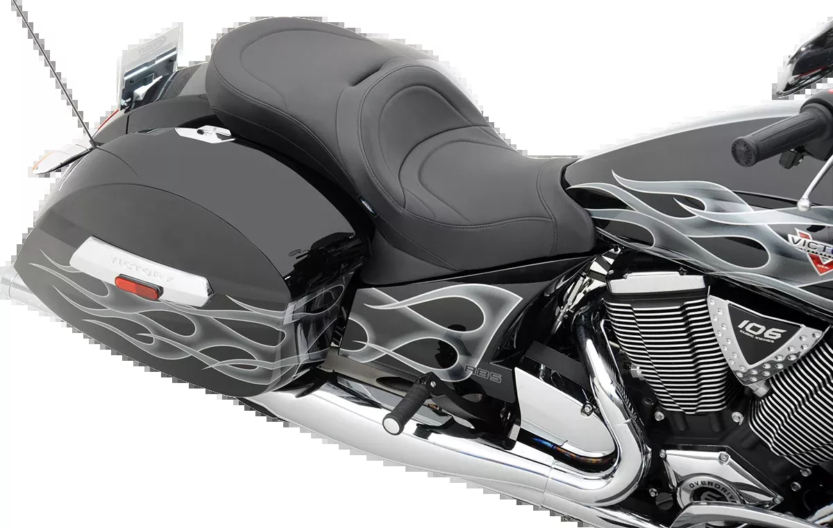 Drag Specialties Mild Stitch Low Profile Touring Seat For Victory Cross Country, Crossroads 2010-2013