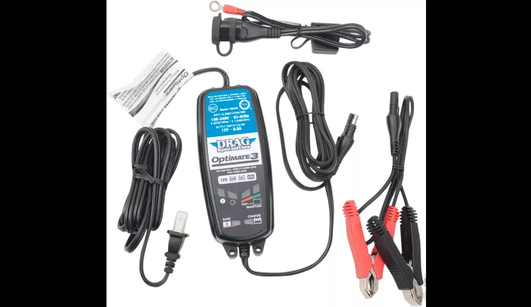 Drag Specialties Optimate 3 Battery Charger