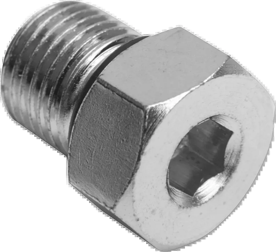 Drag Specialties Single Zinc 1/2"-20 Magnetic Primary Drain Plug & O-Ring