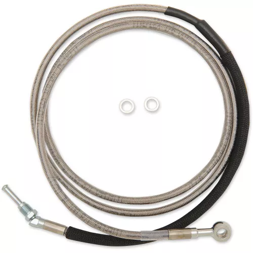 Drag Specialties Stainless Steel Hydraulic Clutch Lines for Harley