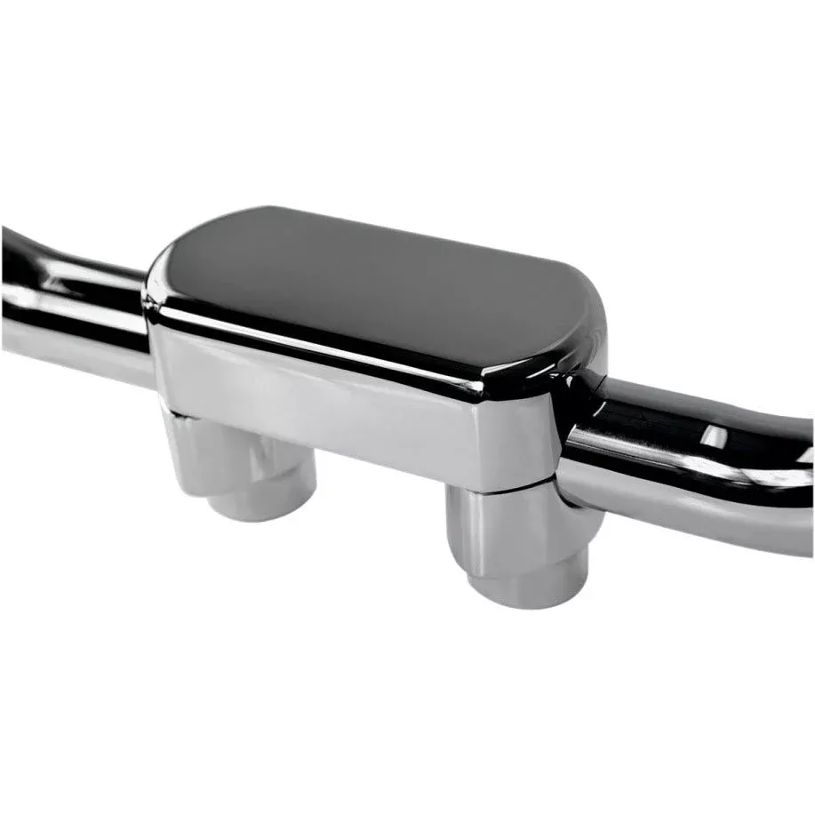 Drag Straight Chrome 1.5″ Tall Forged Aluminum Risers W/ 1.5″ Clamp for Harley