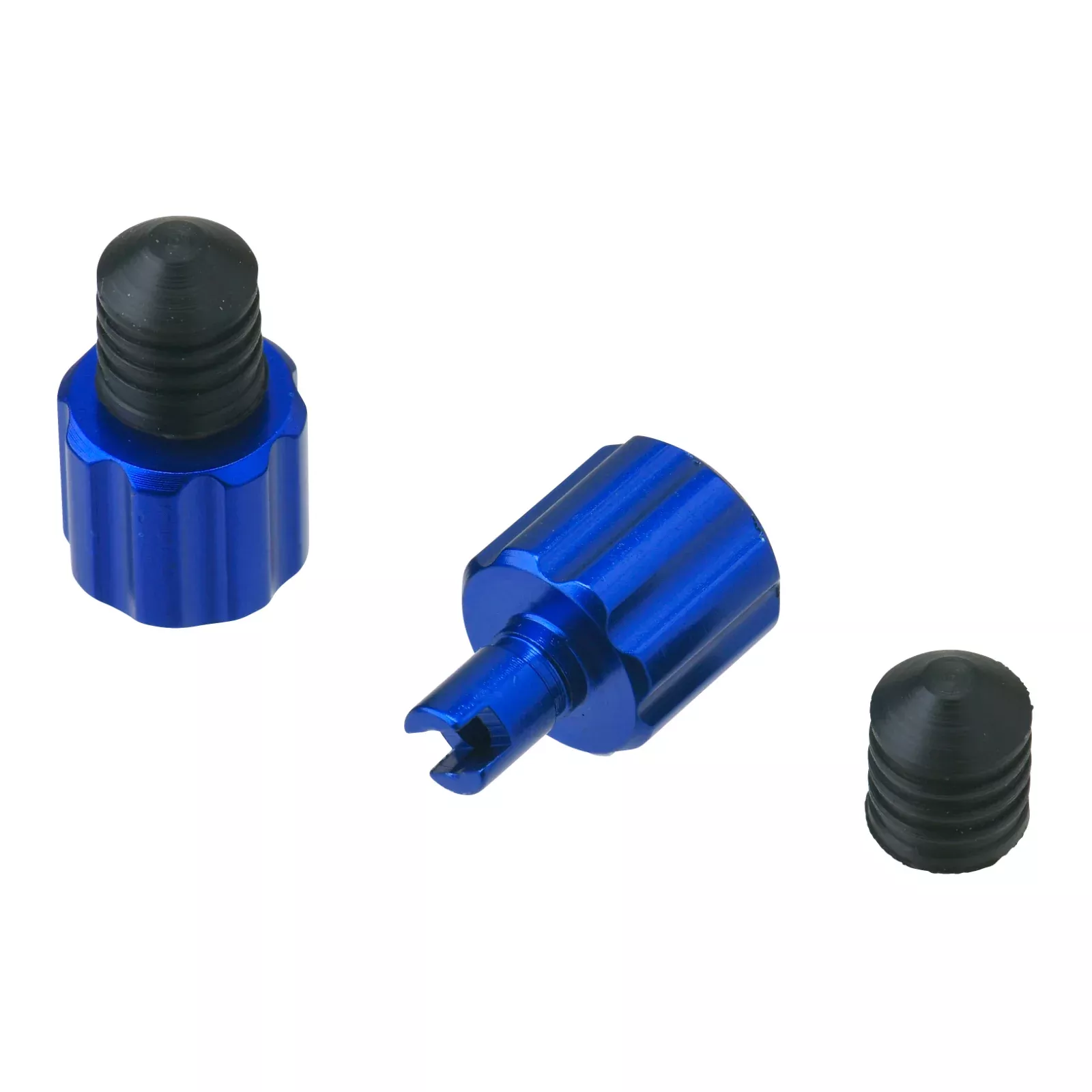 DRC Air Valve Caps with Valve Wrench (2 Pack) – Blue