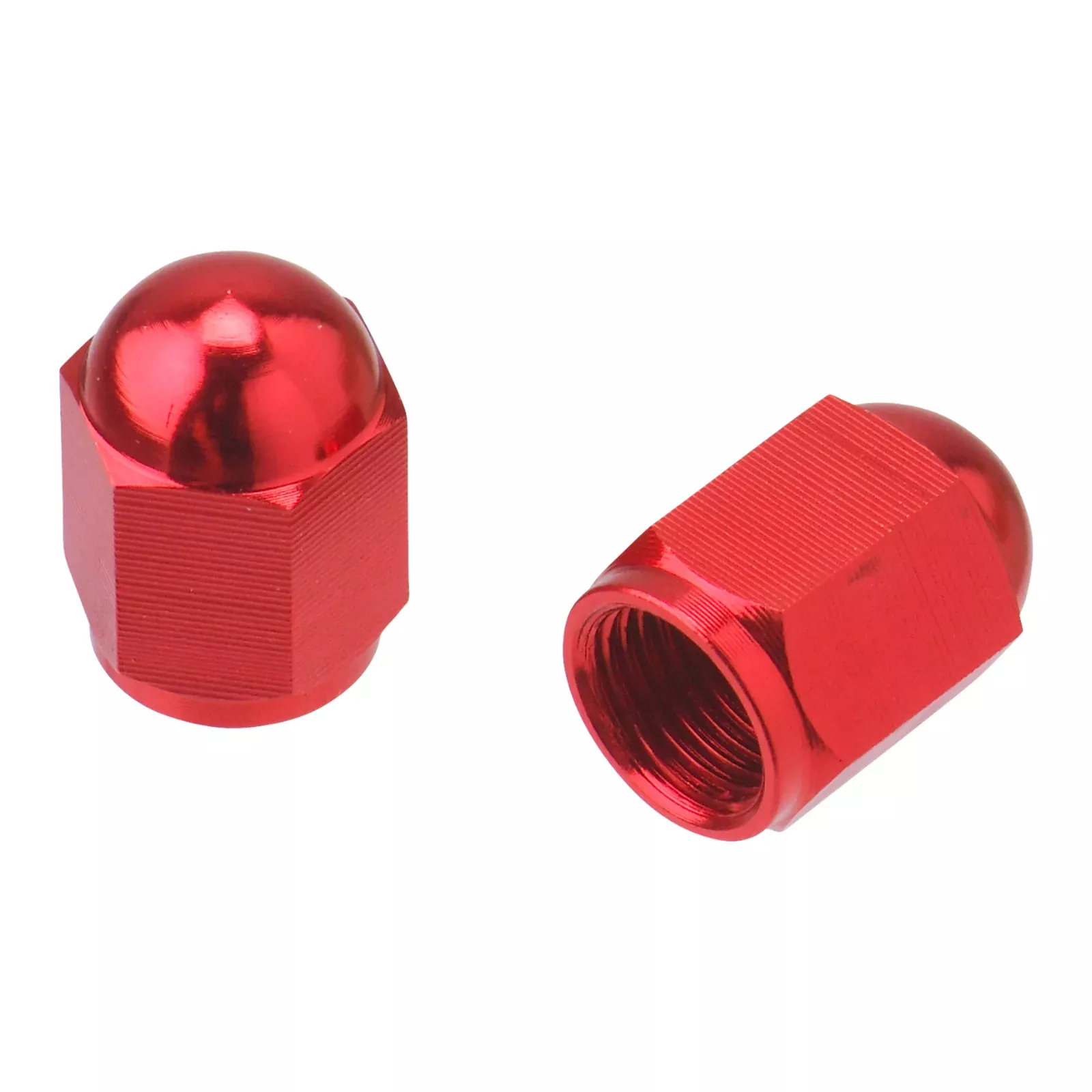 DRC Aluminium Valve Caps (2 Pack) – Red