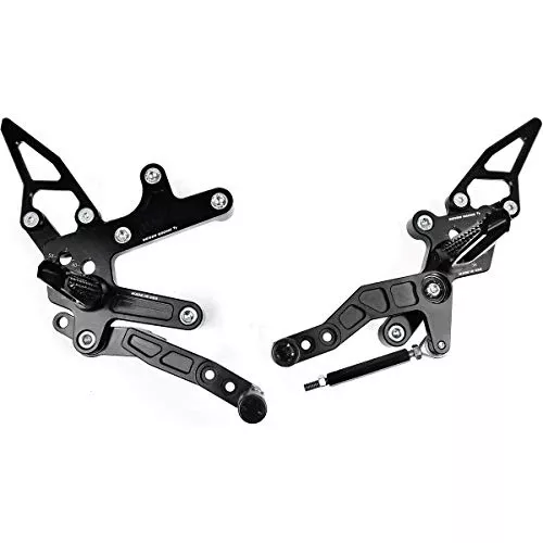 Driven Racing TT Rearset (Black) for 18-21 Kawasaki EX400ABS