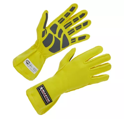 Driving Gloves SFI 3.3/5 Outseam D/L MD Yellow ALL916092