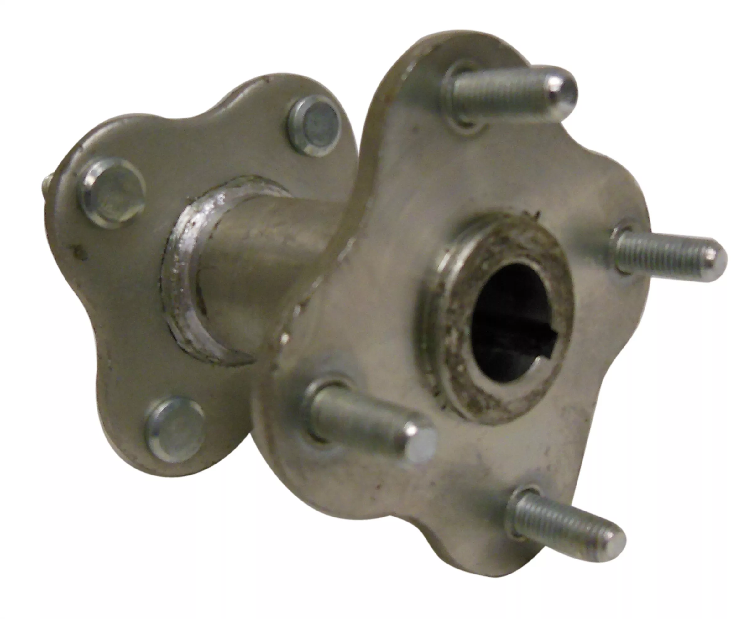Dual Flanged Hub (3/4" Bore) Galvanized | 2-13/16" Bolt Circle