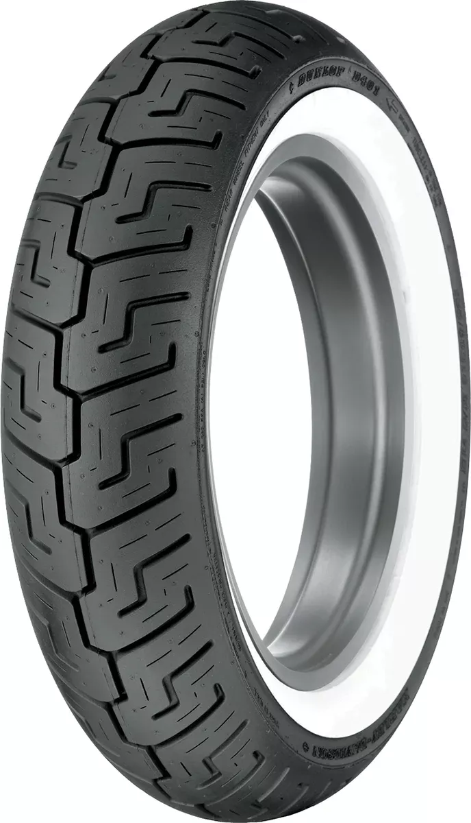DUNLOP 0306-0430 45064563 The Harley-Davidson D401™ — Rear Tire – Whitewall – 150/80B16