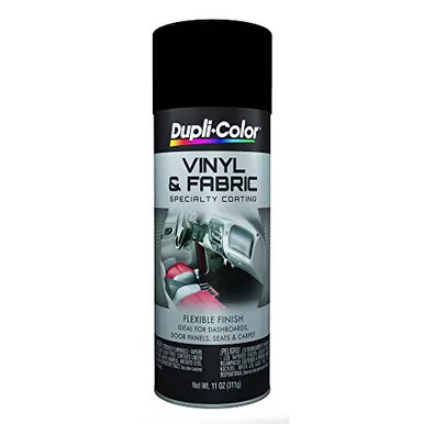Dupli-Color HVP104 Vinyl and Fabric Coating Spray Paint Gloss Black 11 oz