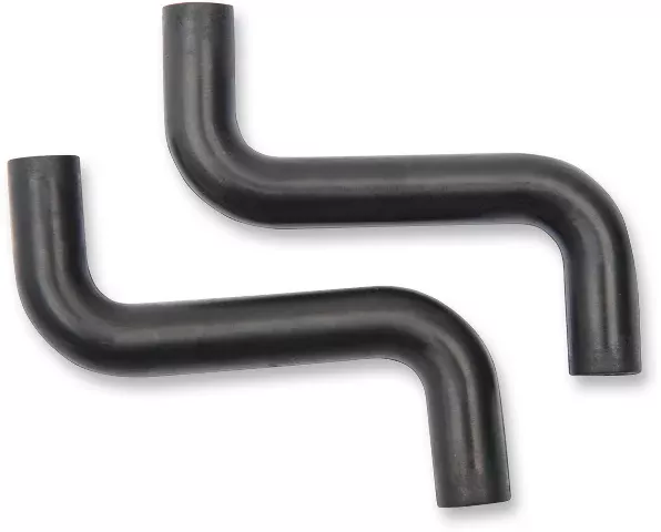 Eastern Black Pair Rubber Breather Tubes for 2008-2013 Harley Softail Touring