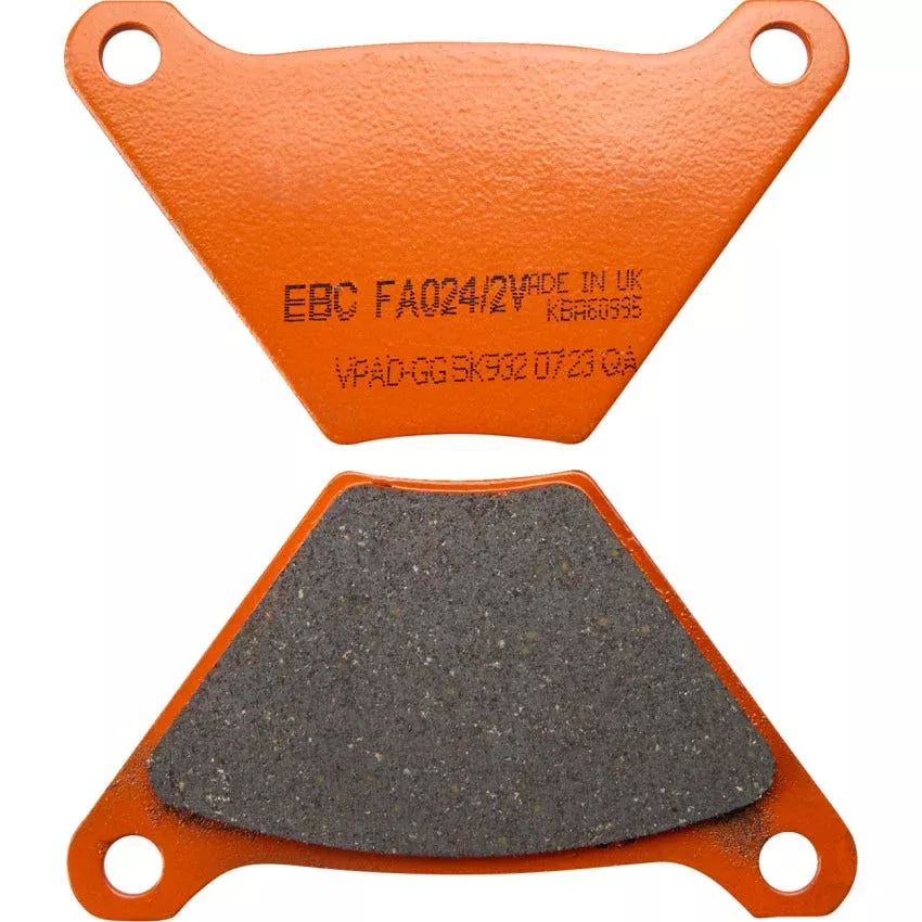 EBC Semi Sintered V Pad Front and Rear Brake Pads for Harley 72-84 FL / FLH