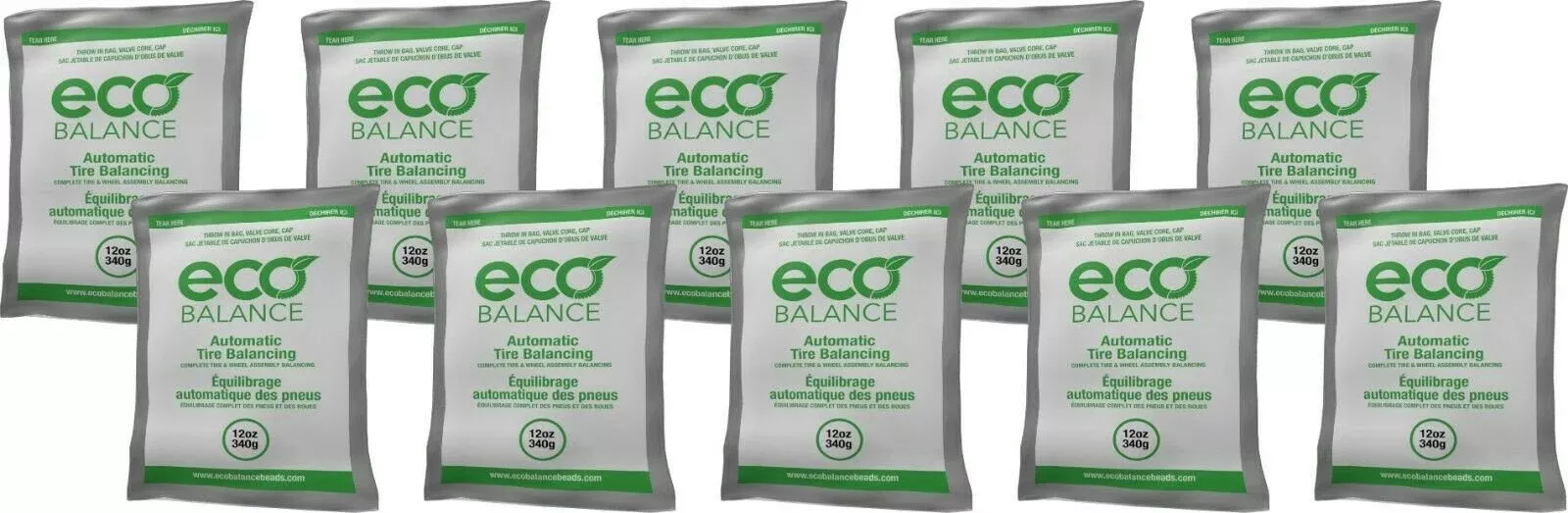 ECO Balance 12EB Tire Balancing Beads 12 oz (10 Bags)