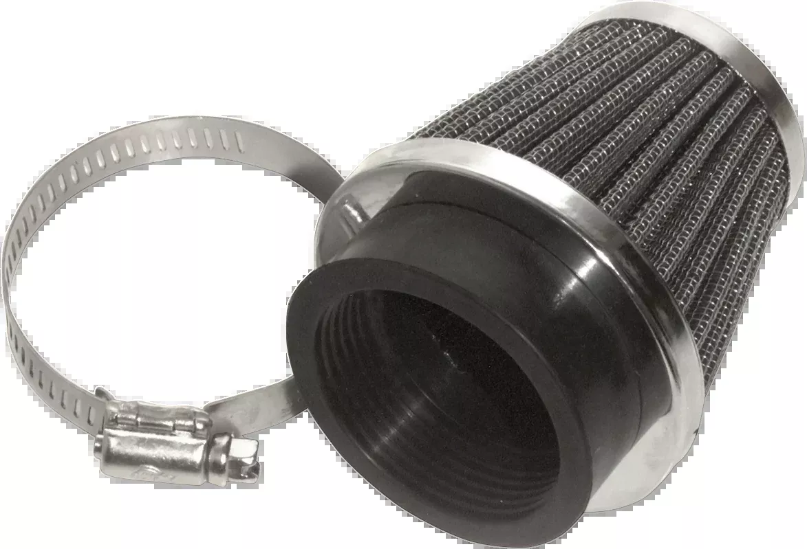 Emgo 48mm Stainless Mesh Universal Motorcycle Round Air Filter Clamp on Pod