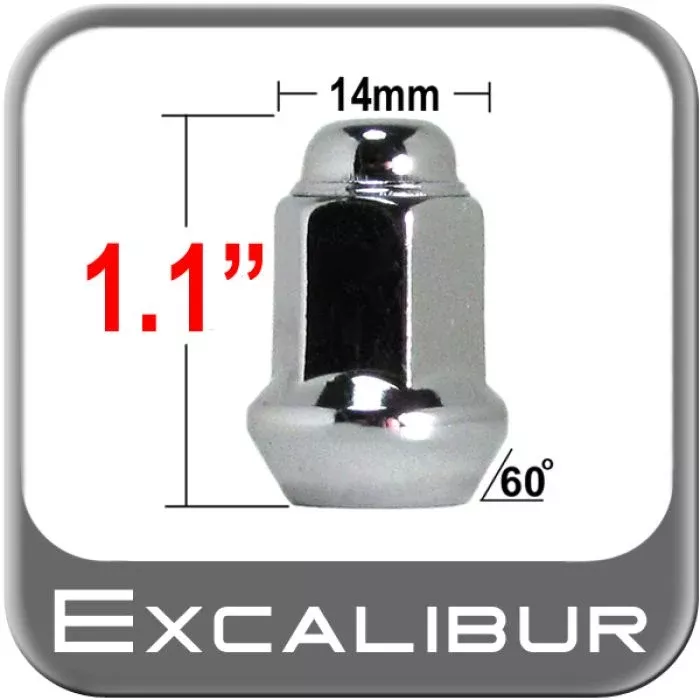 Excaliber 98-0028 Lug Nut 3/8 X 24 – Chrome