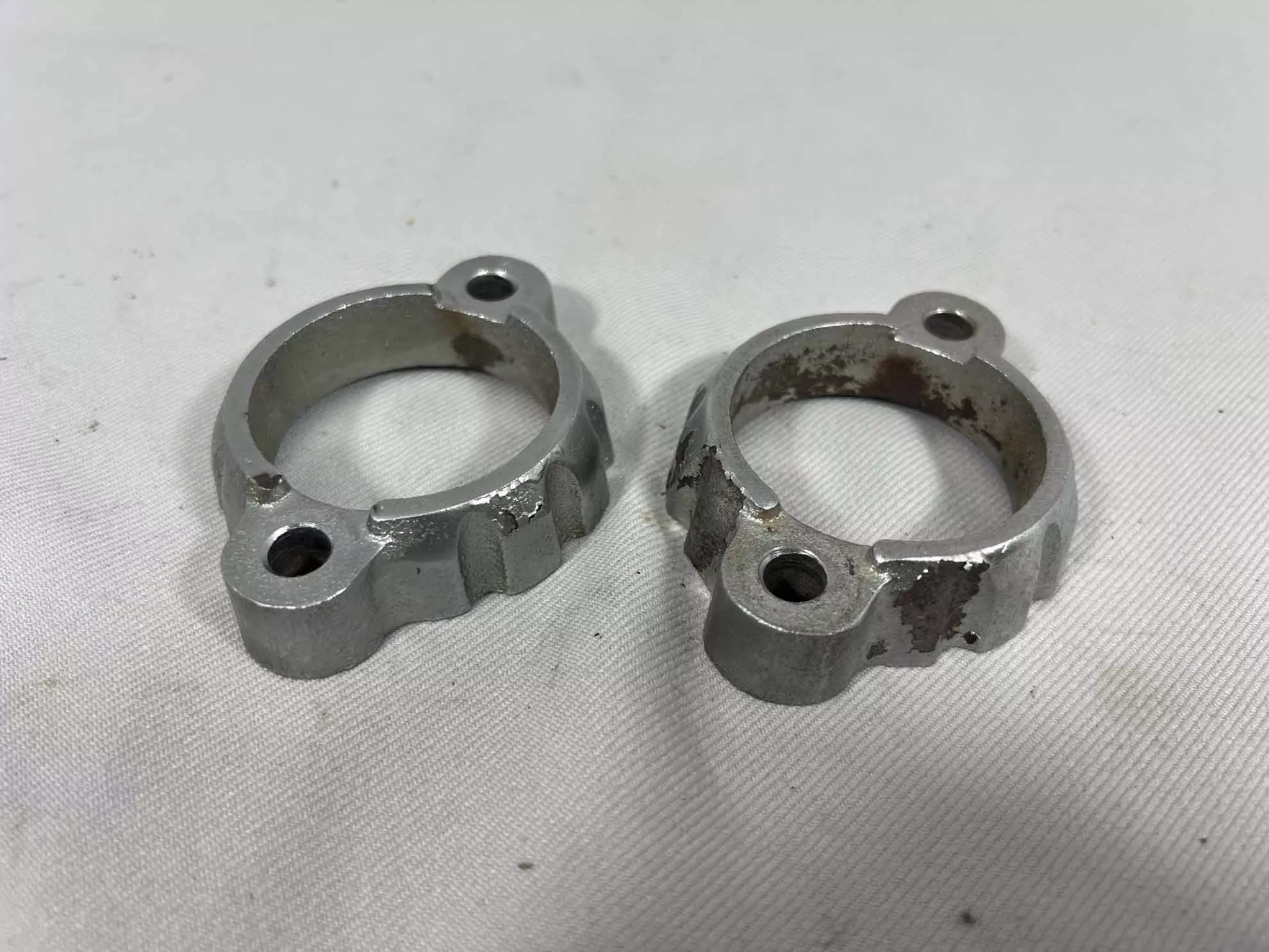 Exhaust Header Flanges (PAIR) - USED | Honda CB360 / CL360 / CJ360