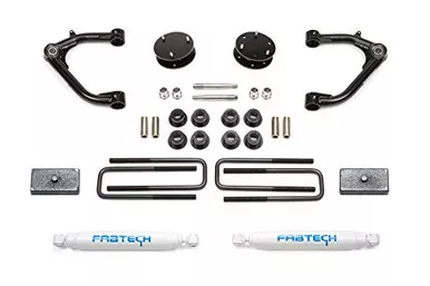 Fabtech K1129 Uniball Lift System w/Shocks 3.5" Lift Rear Performance Shocks