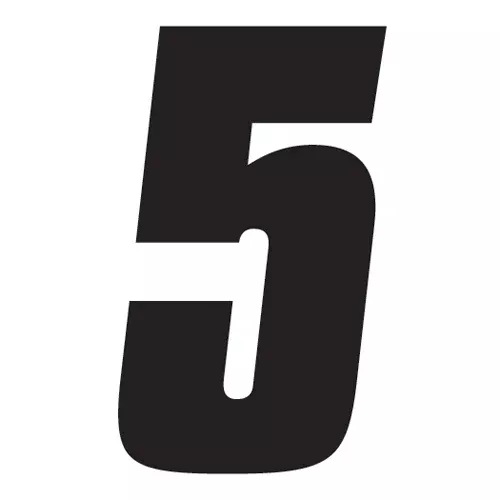 Factory Effex Numbers Factory 2015 4″ Black 5
