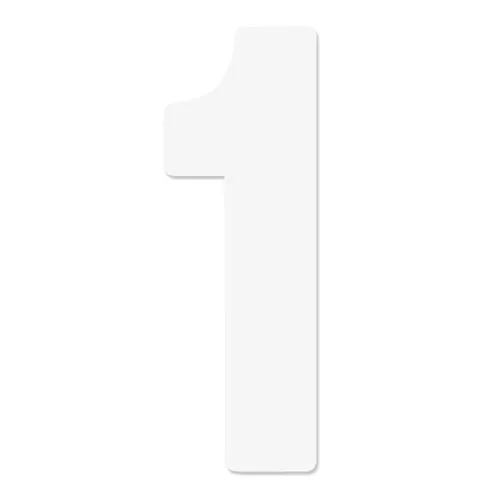 Factory Effex Numbers Pro 2015 5" White 1