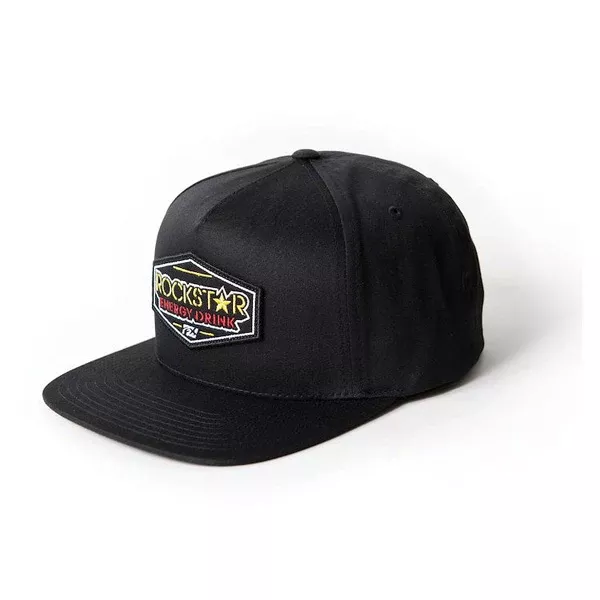 FACTORY EFFEX ROCKSTAR EMBLEM SNAPBACK HAT / BLACK (ONE SIZE)