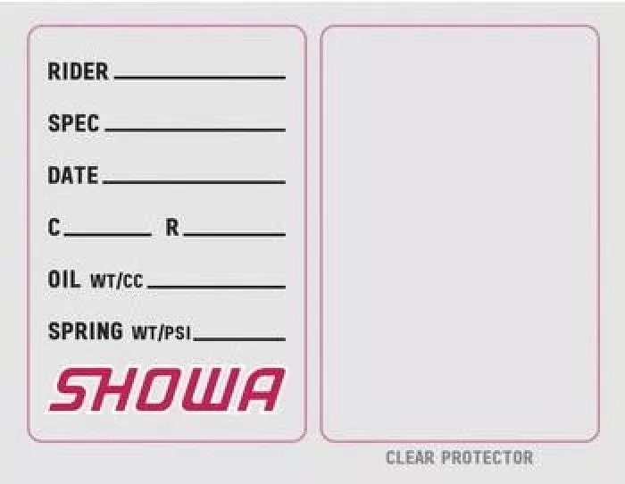 Factory Effex Stickers Showa Suspension Spec Sticker (3 Pack)