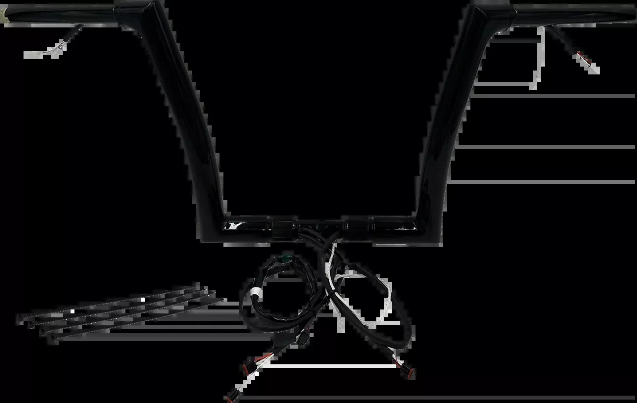 Fat Baggers Inc. Handlebar Kit - Flat Top - 12" - Black-601312-B
