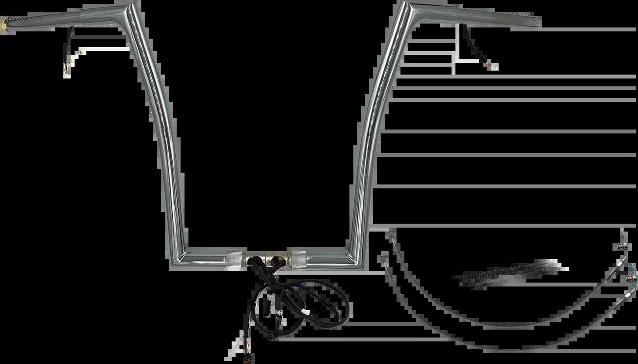 Fat Baggers Inc. Handlebar Kit – Flat Top – 16″ – Chrome-701916
