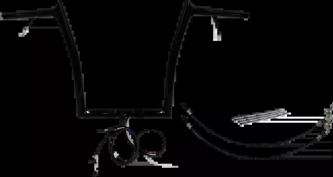 Fat Baggers Inc. Handlebar Kit – Pointed Top – 14″ – Black-902914-B
