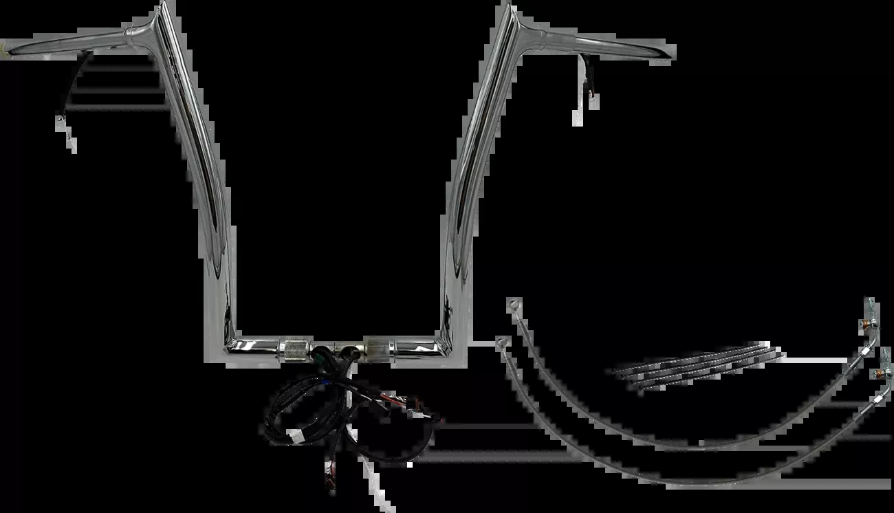 Fat Baggers Inc. Handlebar Kit – Pointed Top – 16″ – Chrome-801316