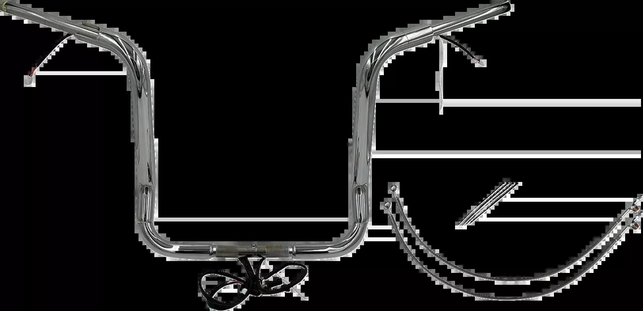 Fat Baggers Inc. Handlebar Kit – Pointed Top – 16″ – Chrome-802516