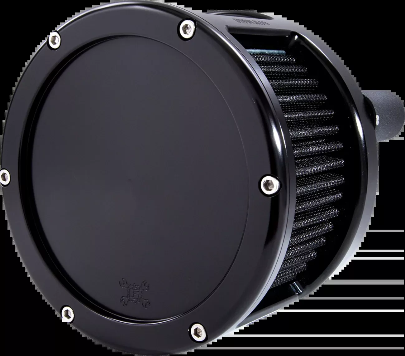 Feuling BA Race Series Solid Black Air Cleaner Kit 17-24 Harley Touring Softail